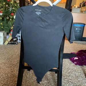 Everlane black bodysuit, size S.